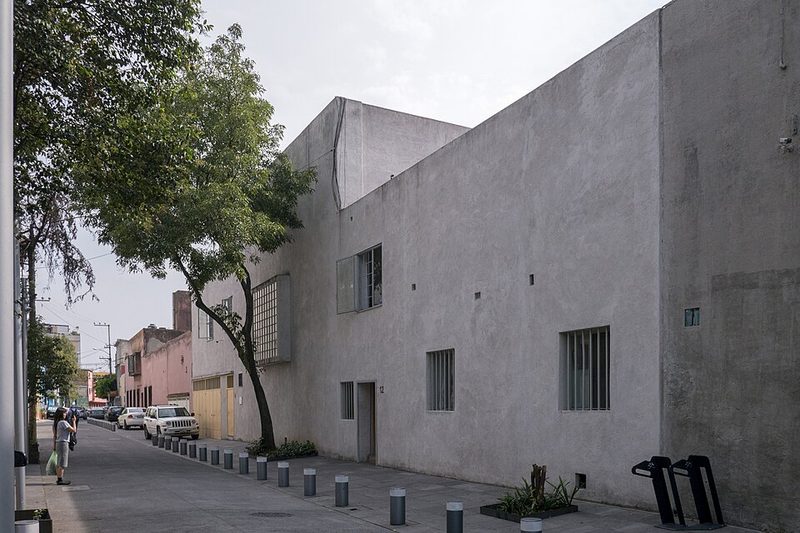 Street view of the Luis Barragan House and Studio UNESCO World Heritage Site