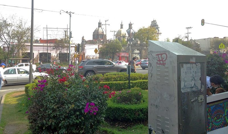 Historic Templo de El Carmen church in the San Angel neighborhood of Mexico City