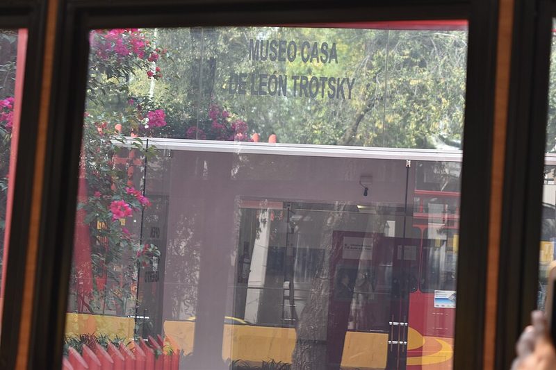 Exterior of the Leon Trotsky Museum house in Coyoacan Mexico City