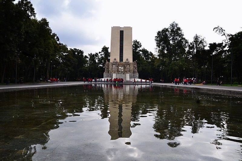 The Monumento a Alvaro Obregon memorial building in San Angel Mexico City
