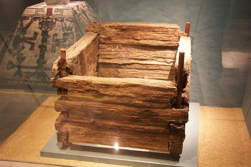 Archaeological ruins of the Templo Mayor Aztec temple near the Zocalo in Mexico City