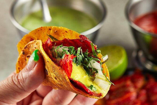 3-Hour Night Tacos and Mezcal Crawl in Mexico with Guide - Five stops, short walks, and a full evening meal