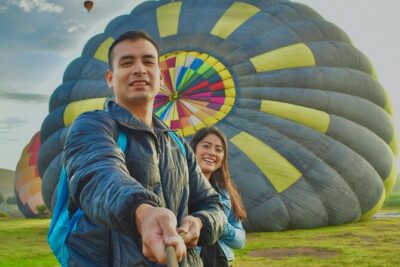 Balloon flight + pick up in CDMX + Breakfast in Cave + Pyramids - Sunrise above Teotihuacan