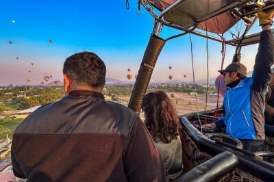 Balloon Flight with Teotihuacan & Guadalupe Shrine Full day Tour - Walking through the Pyramid of the Sun complex