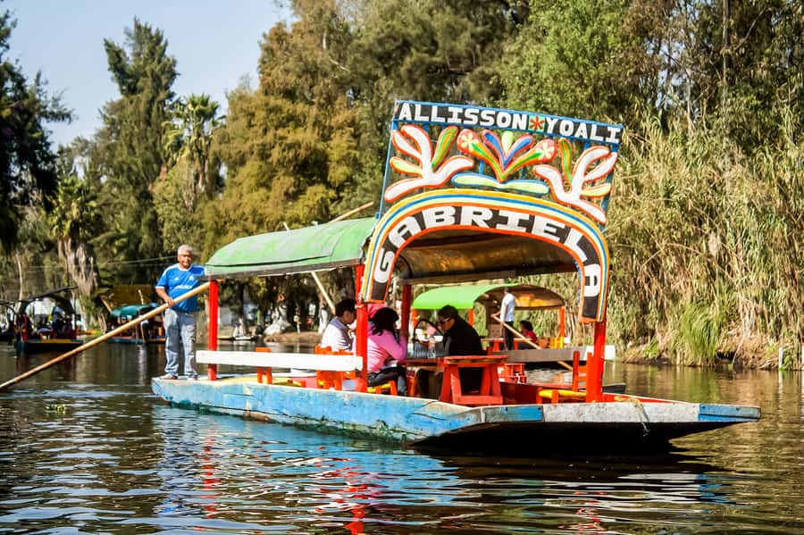 CDMX: Xochimilco, Coyoacan, Frida Kahlo Museum & Murals Tour - Xochimilco by traditional trajinera