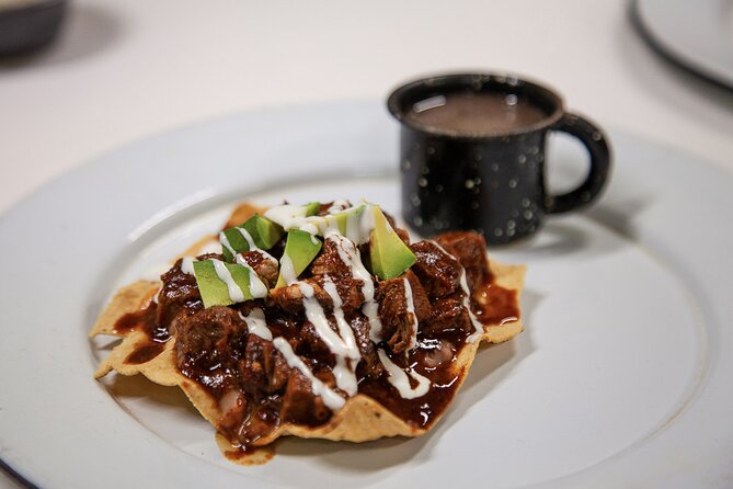 Coyoacan Food Tour - Tlayuda, quesadilla, and mole tostada