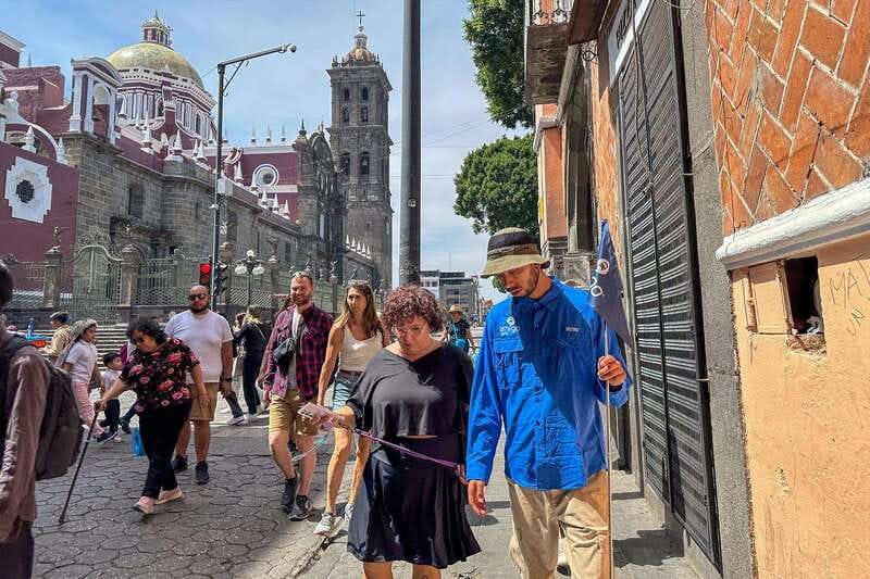 From Mexico City: Puebla, Taxco & Prehispanic Mine in 2 Days - Cholula and its pyramid