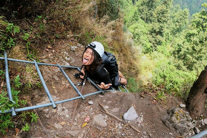 Hiking to the Puerta del Cielo Viewpoint in Mexico City - The ladder adds real adventure, not a staged thrill