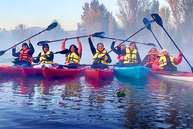 Kayak tour in Xochimilco - Watching trajineras pass from a small kayak
