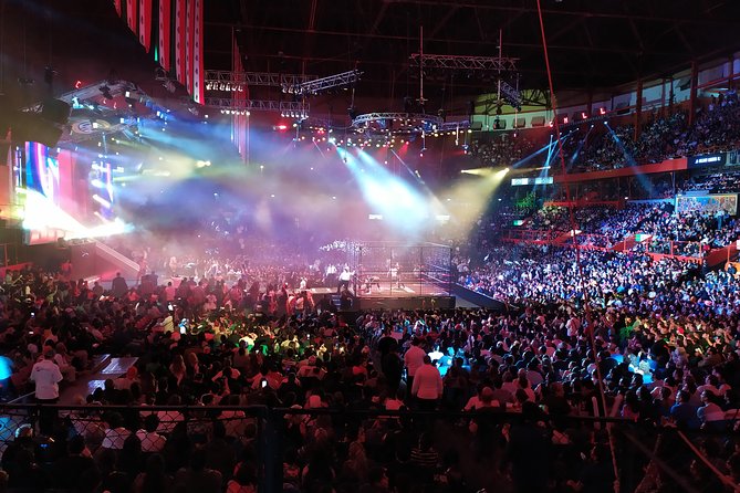 Lucha Libre wrestling show, tacos and beer with artist - Inside Arena México, the crowd is half the show