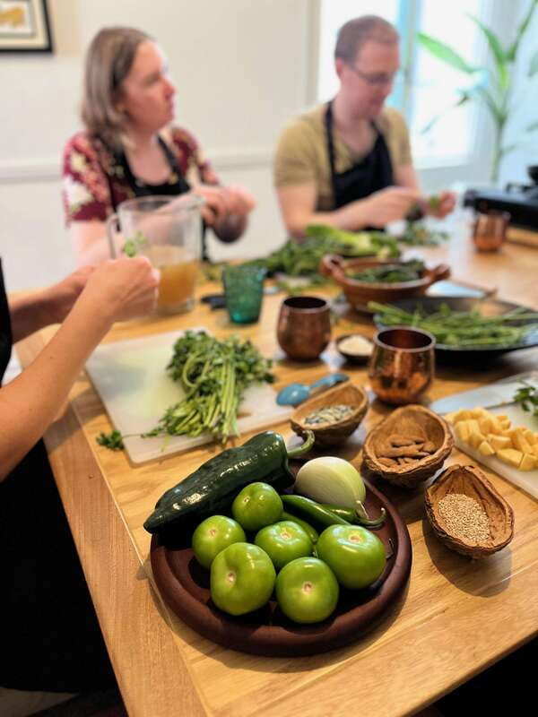 Market tour, cooking class & three-course Mexican feast - A feast after the work