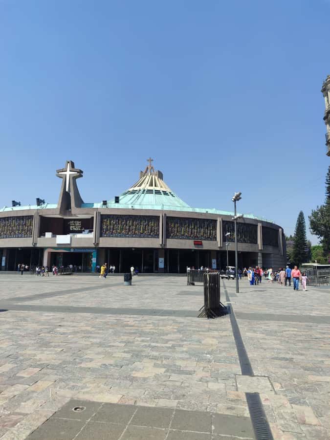 Mexico City: Basilica of Guadalupe Complex Tour - Entering the modern Basilica of Guadalupe