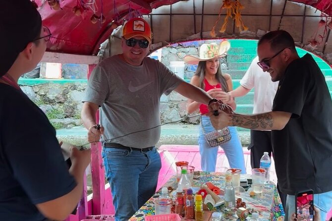 Mexico City Canals by Boat with Live Commentary with Meal Drinks - Music, karaoke, and Mexican games