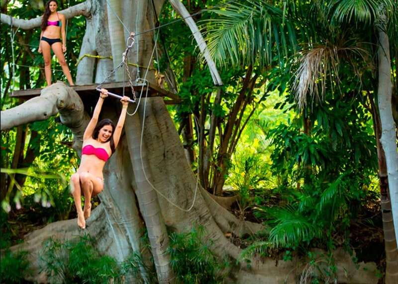 Mexico City: Las Estacas Natural Park Private Tour - Spa time, zip lines, and water swings