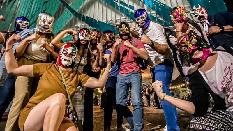 Mexico City: Lucha Libre Show, Walking Tour & Tequila - Walking through the historic center with lucha libre in mind