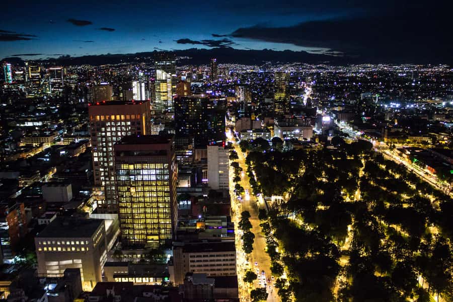 Mexico City: Night Bus Tour - The Palace of Fine Arts and Alameda Central