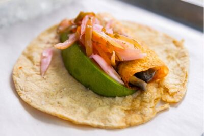 Michelin Taco Bike Tour: Roma Norte & Condesa /All-Inclusive. - A more unusual taco in La Condesa