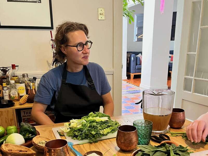 Muchos moles: Multi-variety mole cooking class and feast - A beautiful table turns cooking into a proper meal