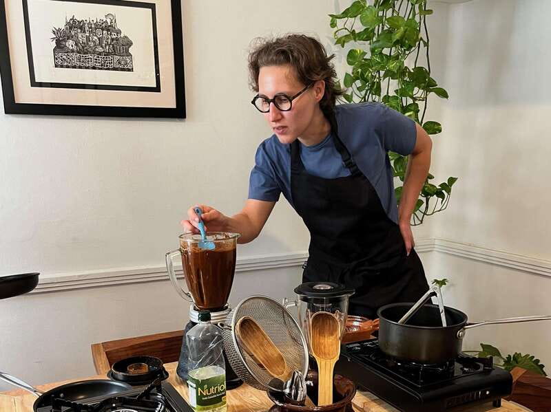 Muchos moles: Multi-variety mole cooking class and feast - The Condesa home sets the tone