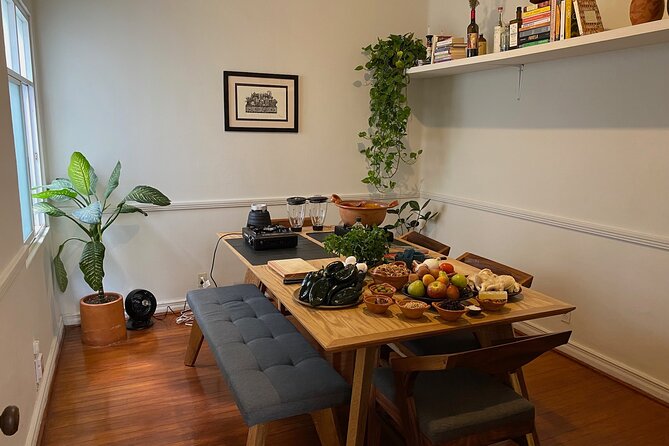 Multi-Variety Tamal Class in a Condesa home or rooftop gallery - Setting the table and eating what you made