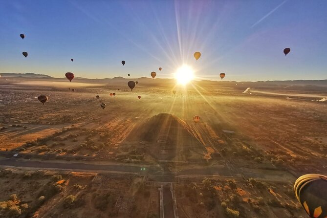 Sunrise HotAir Balloon Adventure Over Teotihuacan's Pyramids - Key points at a glance
