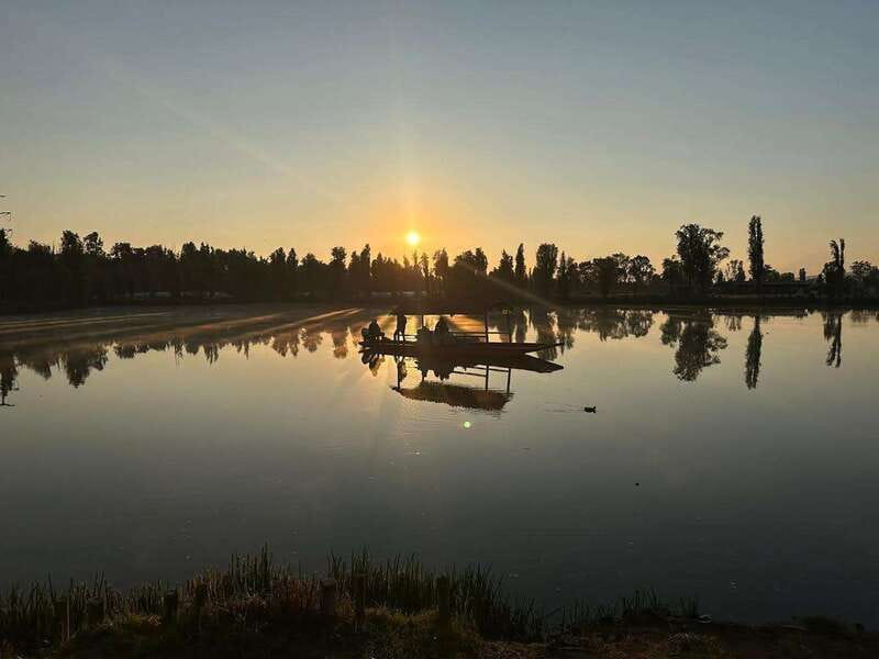 Sunrise in Xochimilco - Riding a trajinera through the quiet canals