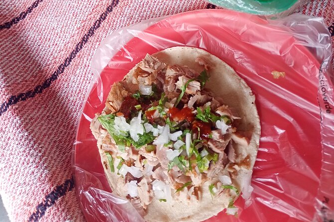 Taco and History Tour in the All Inclusive Historic Center - A walk through old buildings before carnitas