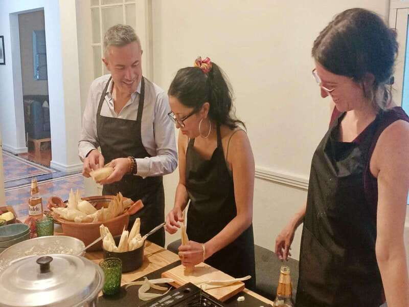 Tamales 101: Multi-variety tamal cooking class and feast - The first hour: learning the tamal basics
