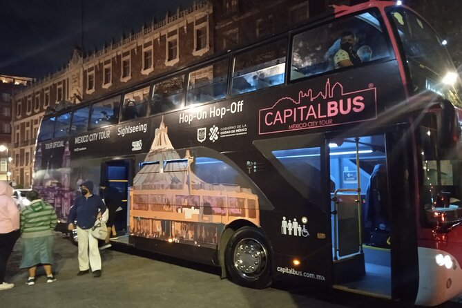 Tourist Bus in Mexico City Night Tour or Hop-On Hop-Off Service - Plaza Garibaldi and the sound of mariachi