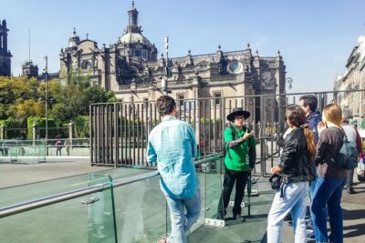 Walking Tour of the Historic Center of Mexico City - Rivera’s murals inside the Ministry of Education
