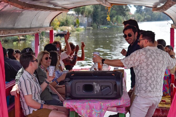 Xochimilco International boat party with open bar and tacos - Unlimited drinks, snacks, and the taco break